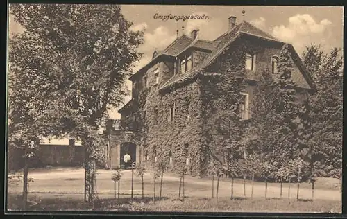 AK Coswig i. Sa., Empfangsgebäude der Heilstätte Lindenhof