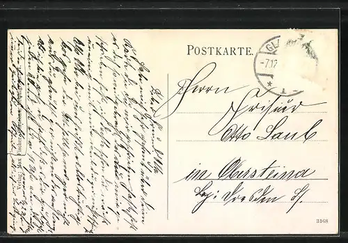 AK Glauchau i. Sa., König Friedrich August Schule, Abteilung Bauschule
