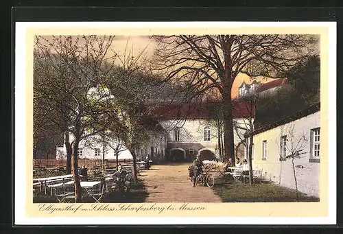 AK Meissen, Elbgasthof Scharfenberg
