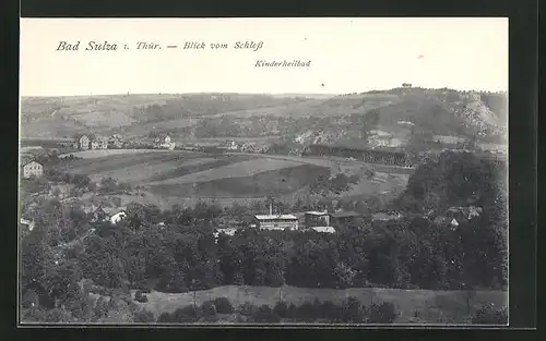 AK Bad Sulza, Panoramablick vom Schloss