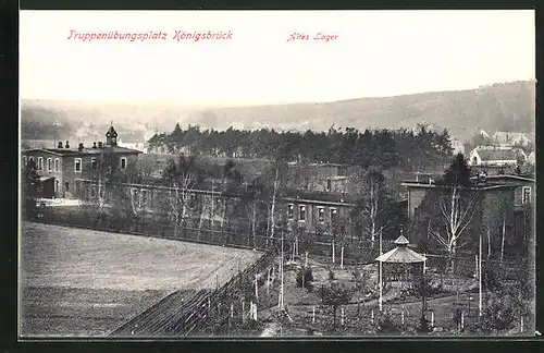 AK Königsbrück, Altes Lager, Truppenübungsplatz