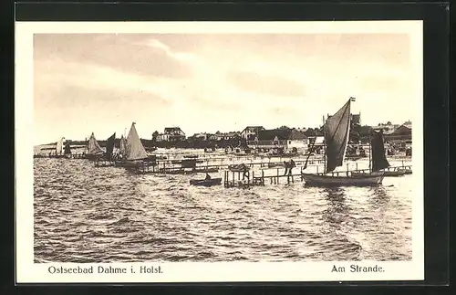 AK Dahme / Holstein, am Strande