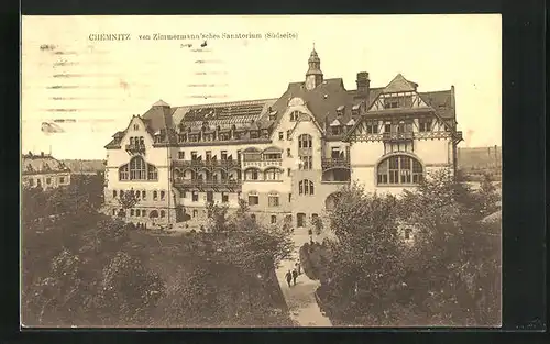 AK Chemnitz, von Zimmermann'sches Sanatorium