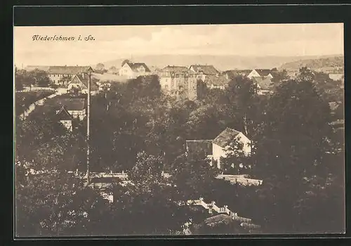 AK Niederlohmen i. Sa., Panoramablick vom Berg