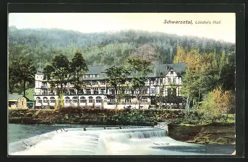 AK Blankenburg / Harz, Gasthaus Lösche's Hall