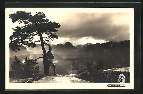 Foto-AK Walter Hahn, Dresden, Nr. 932: Bad Schandau, am kleinen Zschand