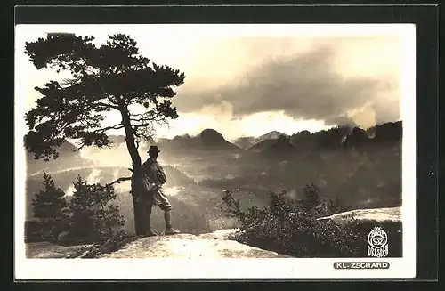 Foto-AK Walter Hahn, Dresden, Nr. 932: Bad Schandau, am kleinen Zschand