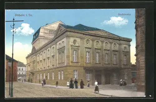 AK Döbeln i. Sa., am Stadttheater