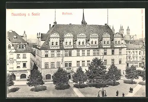 AK Naumburg / Saale, Blick auf das Rathaus