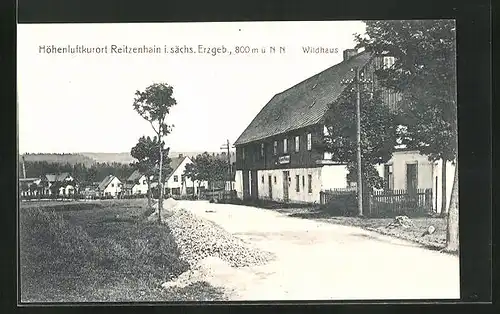 AK Reitzenhain / Erzgeb., Teilansicht mit Wildhaus