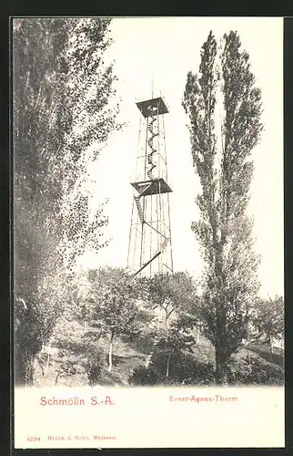 AK Schmölln / S.-A., am Ernst-Agnes-Turm
