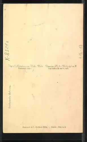 Foto-AK Walter Hahn, Dresden, Nr. 2607: Rathen, Waltersdorfer Mühle im Polenztal