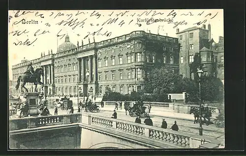 AK Berlin, an der Kurfürstenbrücke