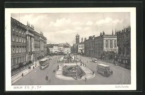 AK Berlin, Blick auf den Schlossplatz