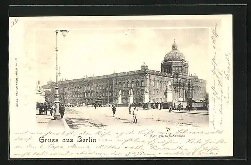 AK Berlin, Blick zum Kgl. Schloss