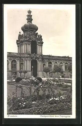 AK Dresden, Südpavillon des Zwingers