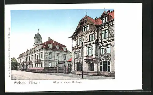 AK Dresden-Weisser Hirsch, Altes und neues Kurhaus