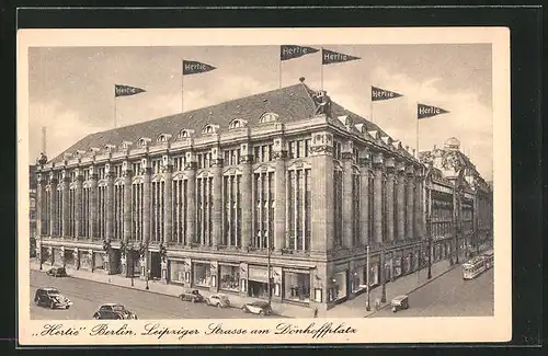 AK Berlin, Hertie Waren-u. Kaufhaus GmbH an der Leipziger Strasse