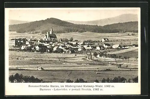 AK Barau, Gesamtansicht mit Kubany-Wald im Hintergrund