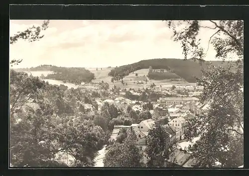 AK Nejdek, Ortsansicht aus der Vogelschau