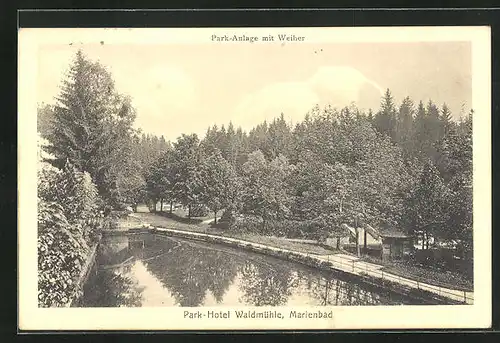 AK Marienbad, Park-Hotel Waldmühle