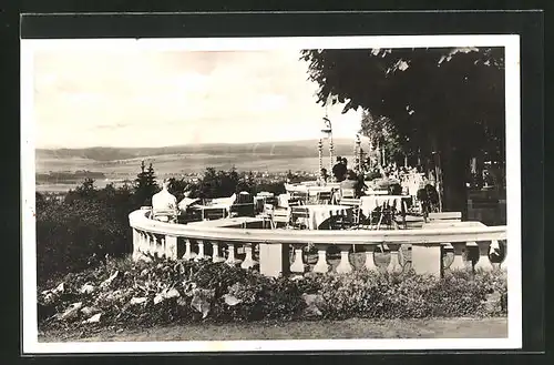 AK Marienbad, Blick vom Höhenhotel Panorama zum Ort