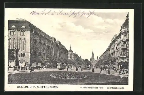 AK Berlin-Charlottenburg, Wittenbergplatz und Tauentzienstrasse