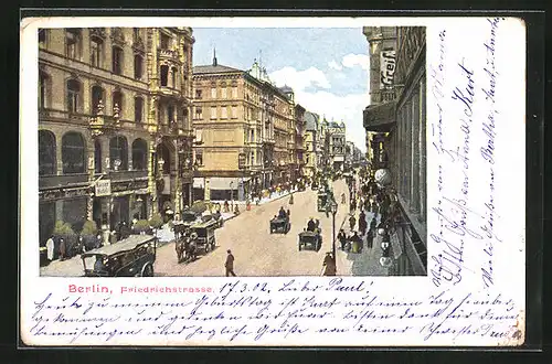 AK Berlin, Friedrichstrasse, Ecke Jägerstrasse
