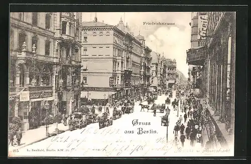 AK Berlin, Friedrichstrasse, Ecke Jägerstrasse