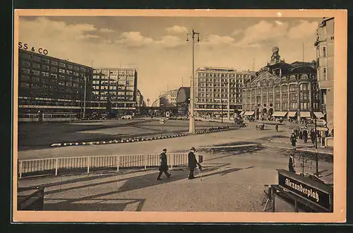 AK Berlin, Blick zum Alexanderplatz