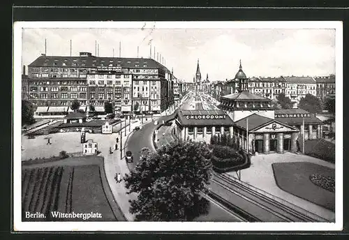 AK Berlin-Schöneberg, U-Bahn am Wittenbergplatz