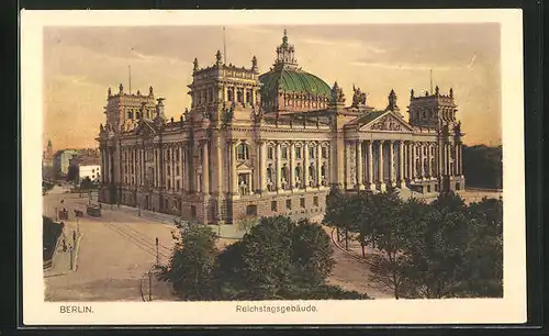 AK Berlin-Tiergarten, Reichstagsgebäude