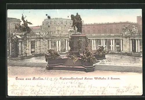 AK Berlin, Nationaldenkmal Kaiser Wilhelm d. Grossen