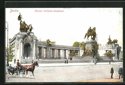 AK Berlin, Kaiser Wilhelm-Denkmal