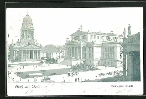 AK Berlin, Blick auf den Gendarmenmarkt