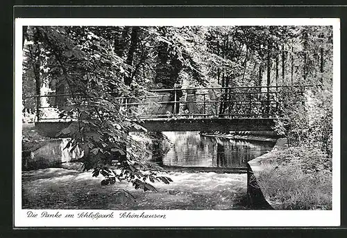 AK Berlin-Schönhausen, Panke im Schlosspark