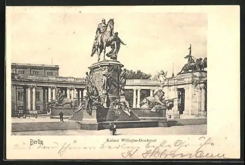 AK Berlin, Kaiser Wilhelm-Denkmal