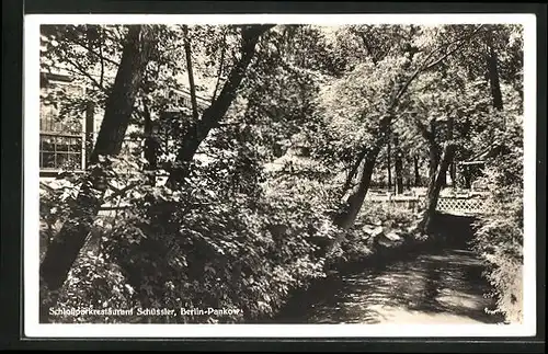 AK Berlin-Pankow, Schlossparkrestaurant Schüssler, Am Schlosspark