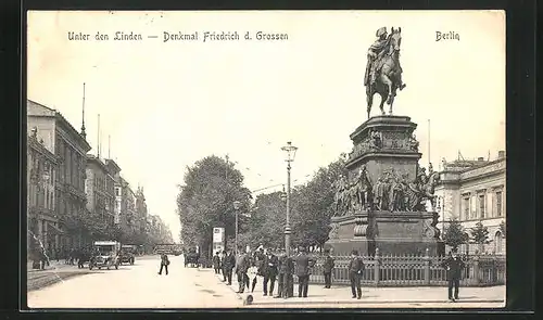 AK Berlin, Denkmal Friedrich d. Grossen