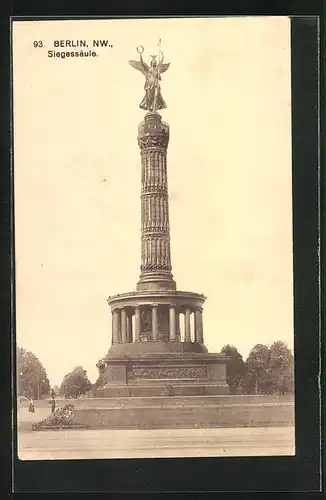 AK Berlin-Tiergarten, Siegessäule