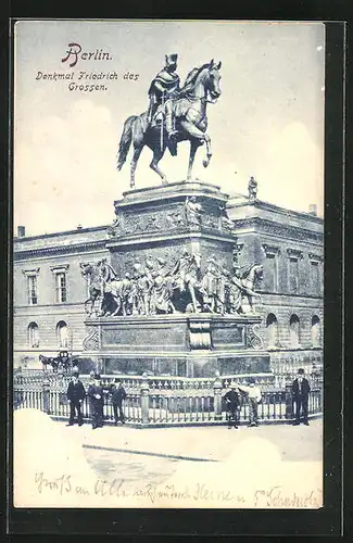 AK Berlin, Denkmal Friedrich des Grossen