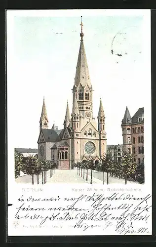 AK Berlin-Charlottenburg, Kaiser Wilhelm Gedächtniskirche