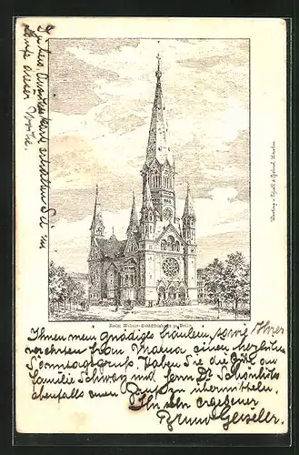 AK Berlin-Charlottenburg, Kaiser Wilhelm Gedächtniskirche