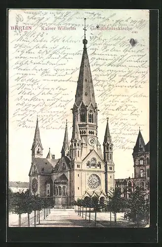AK Berlin-Charlottenburg, Kaiser Wilhelm Gedächtniskirche