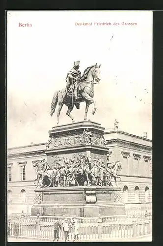 AK Berlin, Denkmal Friedrich des Grossen