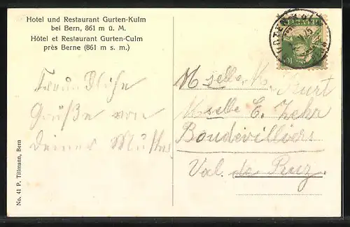 AK Bern, Hotel und Restaurant Gurten-Kulm
