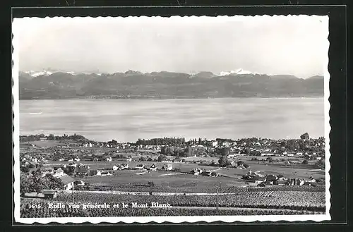 AK Rolle, Vue générale et le Mont Blanc