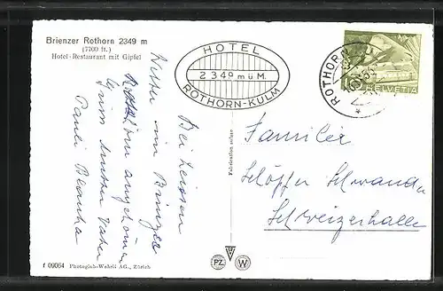 AK Brienz, Hotel Rothorn-Kulm