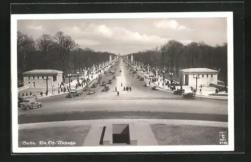 AK Berlin-Tiergarten, Blick auf die Ost-West-Achse