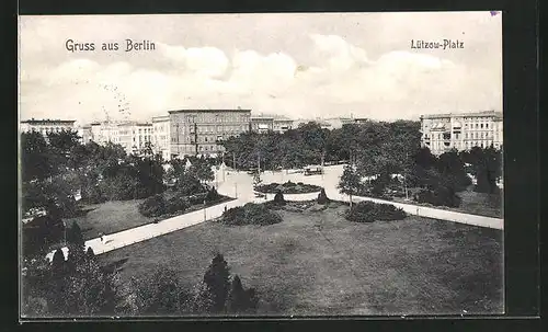 AK Berlin-Tiergarten, Lützow-Platz aus der Vogelschau